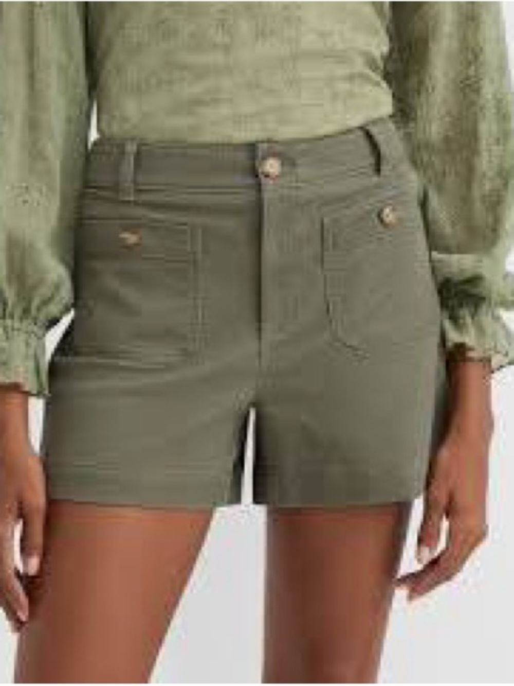 LOFT Palmer Twill Utility Shorts Womens Size 4